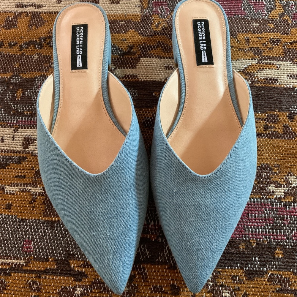 Design Lab Kimi Denim mules - Picture 2 of 8